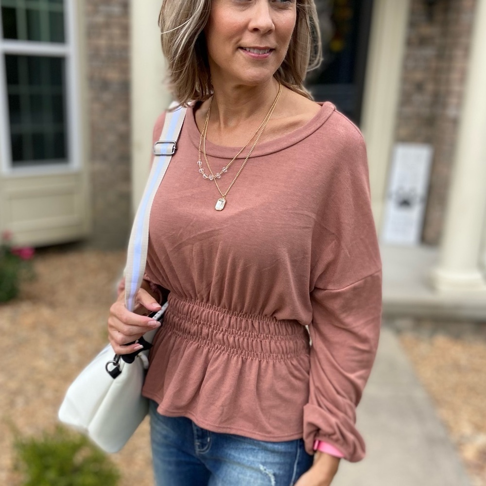 In Harmony Smocked Top